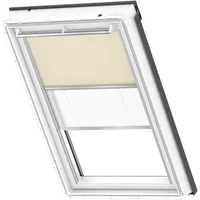 Velux Verduisterend Rolgordijn Dfd C04 4556s - Manueel - Cappuccino En Wit