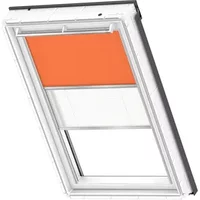 Velux Verduisterend Rolgordijn Dfd Sk08 4564s - Manueel - Oranje En Wit
