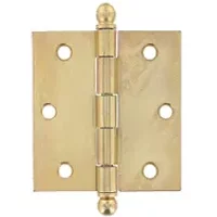 Vynex Scharnier - Messingverzilverd Staal - 75x75 Mm