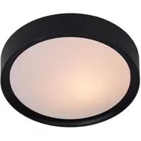 Lucide Plafondlamp Lex - Zwart - 25cm - E27