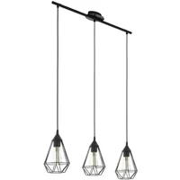 Eglo Hanglamp Tarbes Zwart 3xe27