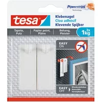 Tesa Powerstrips Klevende Spijker 77773 Voor Behang En Pleisterwerk 1kg 2 Stuks