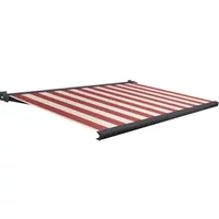 Domasol Knikarmscherm F20 - Antraciet - Doek D509 - Elektrisch - Uv-bestendig - Met Afstandsbediening - 350x250cm