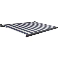 Domasol Knikarmscherm F20 - Antraciet - Doek D519 - Elektrisch - Uv-bestendig - Met Afstandsbediening - 500x250cm