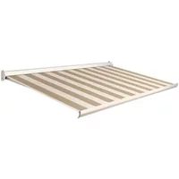 Domasol Knikarmscherm F10 - Crème - Doek D513 - Handmatig - Uv-bestendig - 400x300cm