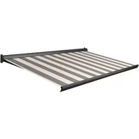 Domasol Knikarmscherm F10 - Antraciet - Doek D515 - Handmatig - Uv-bestendig - 400x250cm