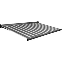 Domasol Knikarmscherm F10 - Antraciet - Doek D408 - Handmatig - Uv-bestendig - 400x250cm