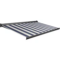 Domasol Knikarmscherm F10 - Antraciet - Doek D519 - Handmatig - Uv-bestendig - 400x300cm