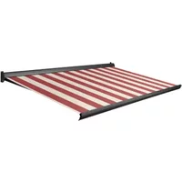 Domasol Knikarmscherm F10 - Antraciet - Doek D509 - Handmatig - Uv-bestendig - 450x300cm