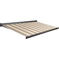 Domasol Knikarmscherm F10 - Antraciet - Doek D513 - Elektrisch - Uv-bestendig - 350x250cm