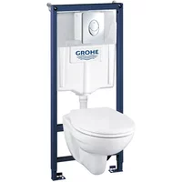 Grohe Solido Inbouwtoilet Set Met Randloze Toiletpot Geo - Wit