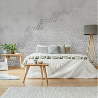 Fotobehang Hexagon 14190 - Grijs - 2,70m X 300cm