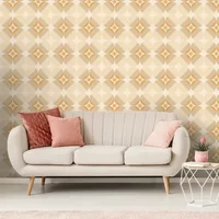 Fotobehang Seventies - Beige - Geel - Bruin - 2,70 M X 186 Cm