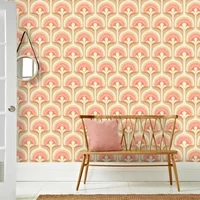 Fotobehang Seventies S706a4 - Roze - Beige - Bruin - 2,70m X 186cm