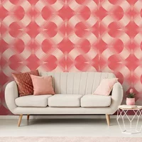Fotobehang Seventies S711b9 - Rood - Beige - 2,70 M X 419 Cm
