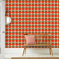 Seventies Fotobehang Grafisch - Oranje - Groen - 2,70m X 186cm