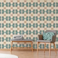 Fotobehang Seventies S728b9 - Blauw - Bruin - Beige - 2,70 M X 419 Cm