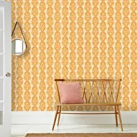 Fotobehang Seventies - Oranje - Geel - Beige - 2,70 M X 186 Cm