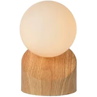 Lucide Tafellamp Len Licht Hout Ø10cm G9 33w