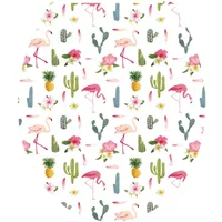 Aquazuro Wc-bril - Duroplast - Softclose - Verstelbaar - Quick Release - Met Flamingoprint