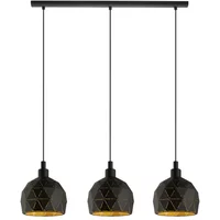 Eglo Hanglamp Roccaforte Zwart 3xe14