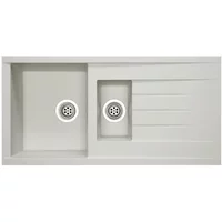 Spoelbak Cube 1,5 Bak 100x50x21cm Composiet Wit