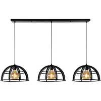 Lucide Hanglamp Dikra - Zwart - 3xe27