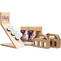 Silwy Magnetic Spice Jars White 192ml - Set of 3