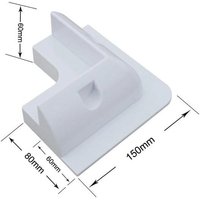 ECO-Worthy Solar Panel Mount 4 x Corner Brackets for Victron Solar Panels