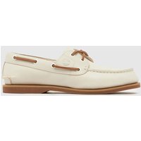 Timberland Classic Boat Flats in White Timberland Classic Boat Flats in White