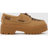 Timberland Stone Street Leopard Boat Flats in Multi Timberland Stone Street Leopard Boat Flats in Multi