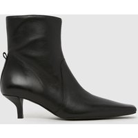 schuh Bowden Leather Heeled Boot Boots in Black
