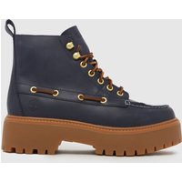 Timberland Stone Street Mid Boots in Navy Timberland Stone Street Mid Boots in Navy