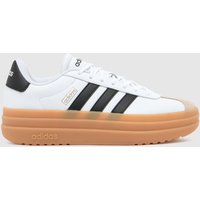 adidas VL Court Bold Trainers in White & Black adidas VL Court Bold Trainers in White & Black
