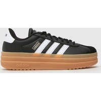 adidas VL Court Bold Trainers in Black & White adidas VL Court Bold Trainers in Black & White