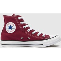 Converse All Star Hi Trainers in Burgundy Converse All Star Hi Trainers in Burgundy