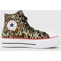 Converse All Star Lift Leopard Trainers in Print Converse All Star Lift Leopard Trainers in Print