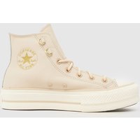 Converse All Star Lift Trainers in Beige Multi Converse All Star Lift Trainers in Beige Multi