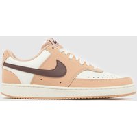 Nike Court Vision Trainers in Beige Multi Nike Court Vision Trainers in Beige Multi