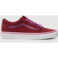 Vans Old Skool Trainers in Burgundy Vans Old Skool Trainers in Burgundy
