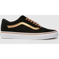 Vans Old Skool Trainers in Black & Gold Vans Old Skool Trainers in Black & Gold