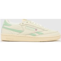 Reebok Club C Revenge Trainers in White & Green Reebok Club C Revenge Trainers in White & Green