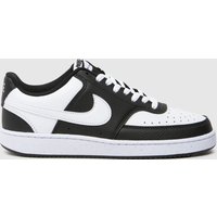 Nike Court Vision Low Trainers in Black & White Nike Court Vision Low Trainers in Black & White