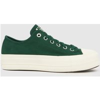 Converse All Star Lift Ox Trainers in Green Converse All Star Lift Ox Trainers in Green