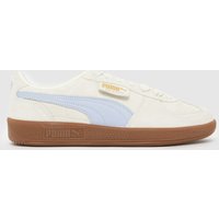 PUMA Palermo Trainers in White & Purple PUMA Palermo Trainers in White & Purple
