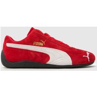 PUMA Speedcat Trainers in White & Red PUMA Speedcat Trainers in White & Red