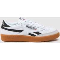 Reebok Club C Revenge Vintage Trainers in White & Black Reebok Club C Revenge Vintage Trainers in White & Black
