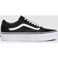 Vans Old Skool Platform Trainers in Black & White Vans Old Skool Platform Trainers in Black & White