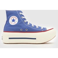 Converse All Star Lift Double Trainers in Blue Converse All Star Lift Double Trainers in Blue