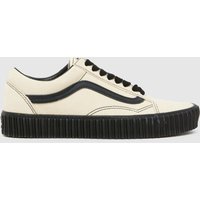 Vans Old Skool Creeper Trainers in Off-White Multi Vans Old Skool Creeper Trainers in Off-White Multi